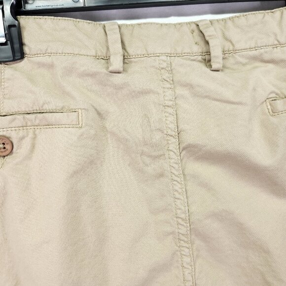 Orlebar Brown Cargo Shorts Mens Size 36 Linen Blend Khaki Bulldog Slim Fit 5" - Picture 10 of 11